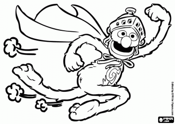 Super grover the superhero of sesame street coloring page sesame street coloring pages sesame street coloring pages