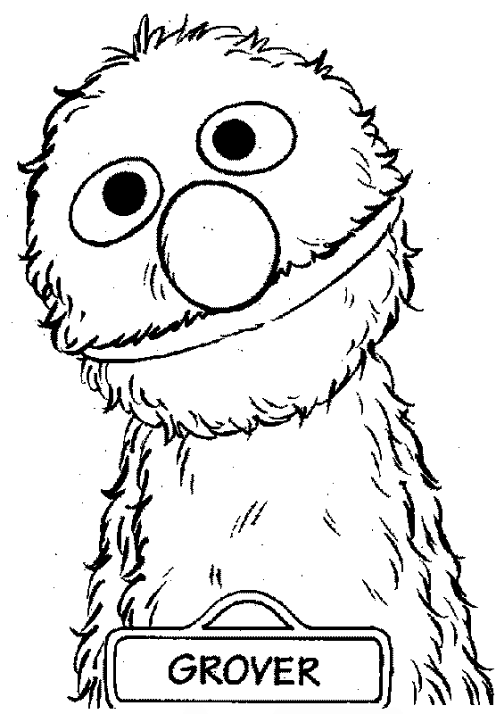 Grover coloring pages