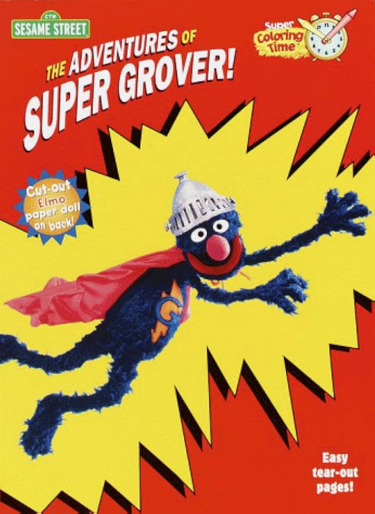 The adventures of super grover coloring book skillicorn mark angelili chris books