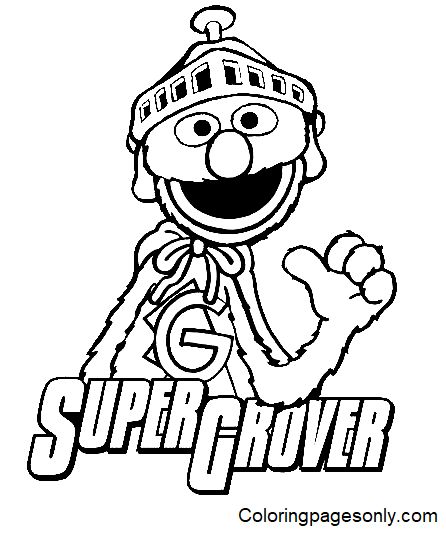 Grover coloring pages