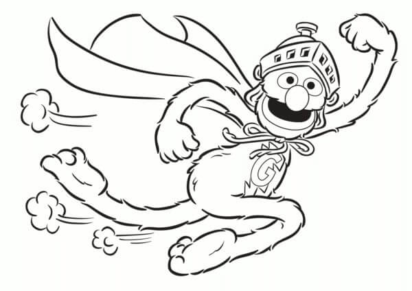 Super heroes game coloring page