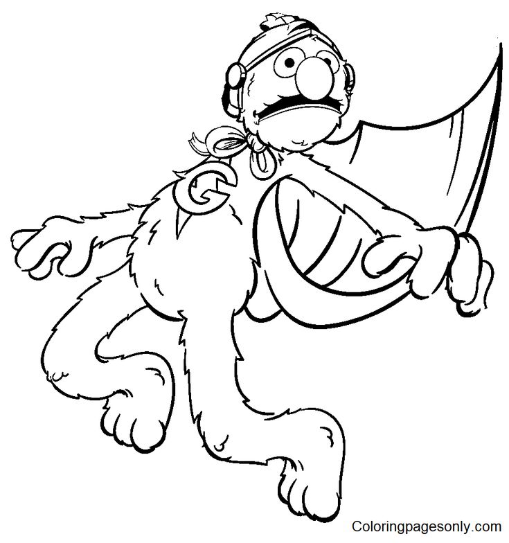 Grover coloring pages