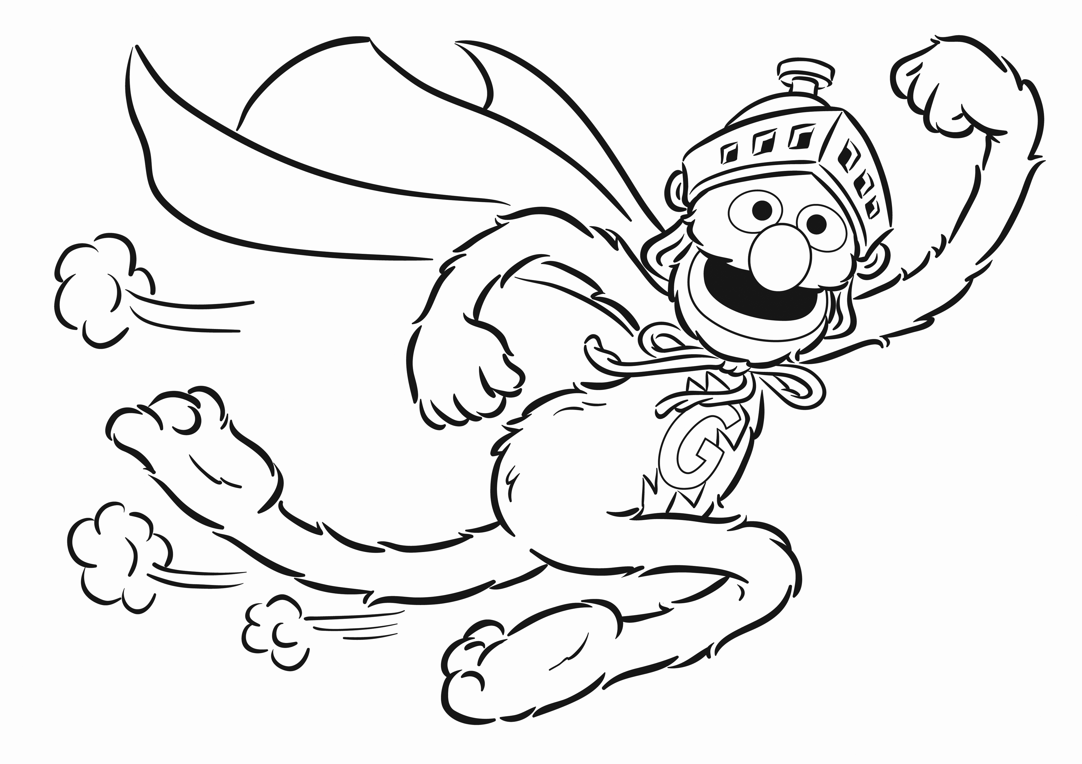 Grover coloring pages