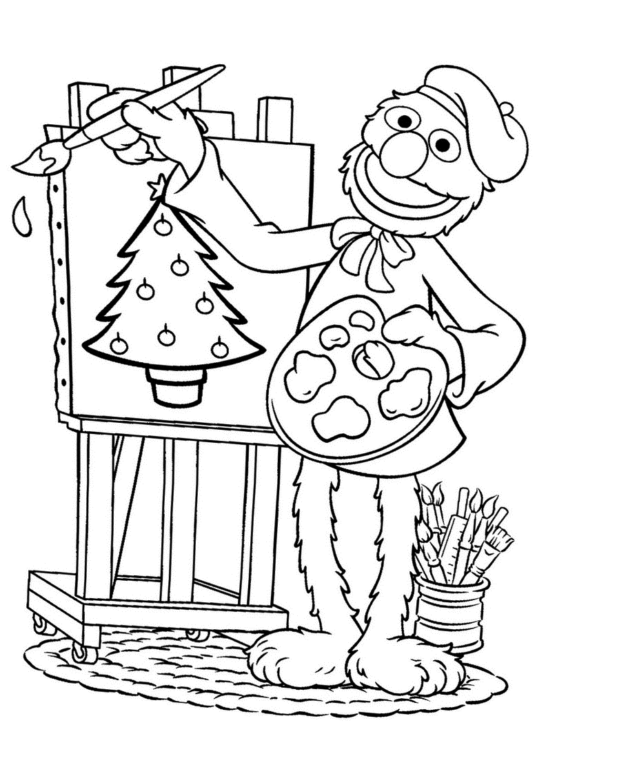 Grover coloring pages