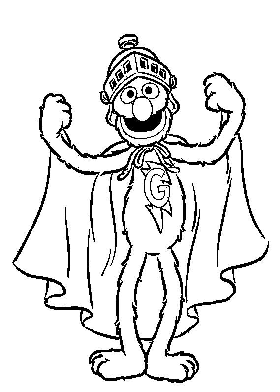 Grover coloring pages