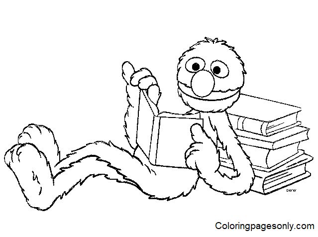 Grover coloring pages