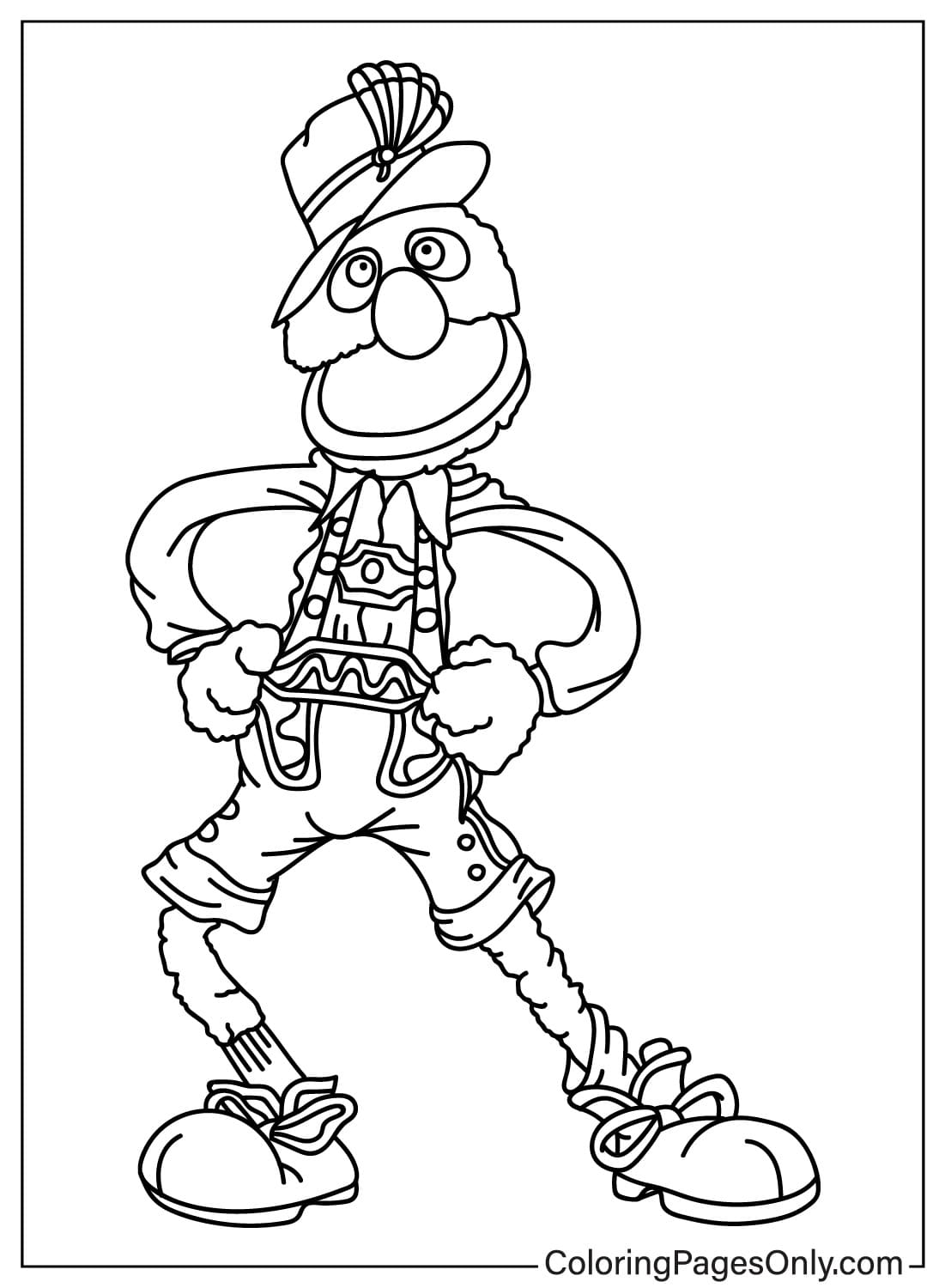 Printable grover sesame street coloring page