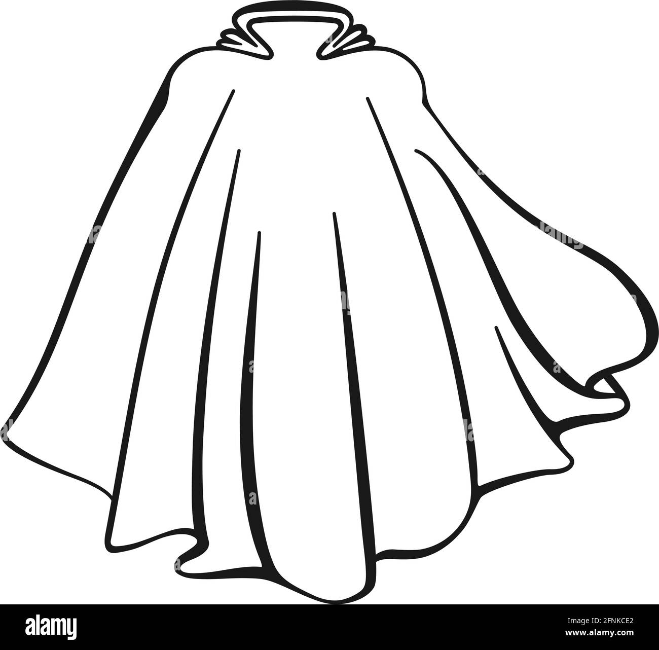 Super hero cape black and white stock photos images