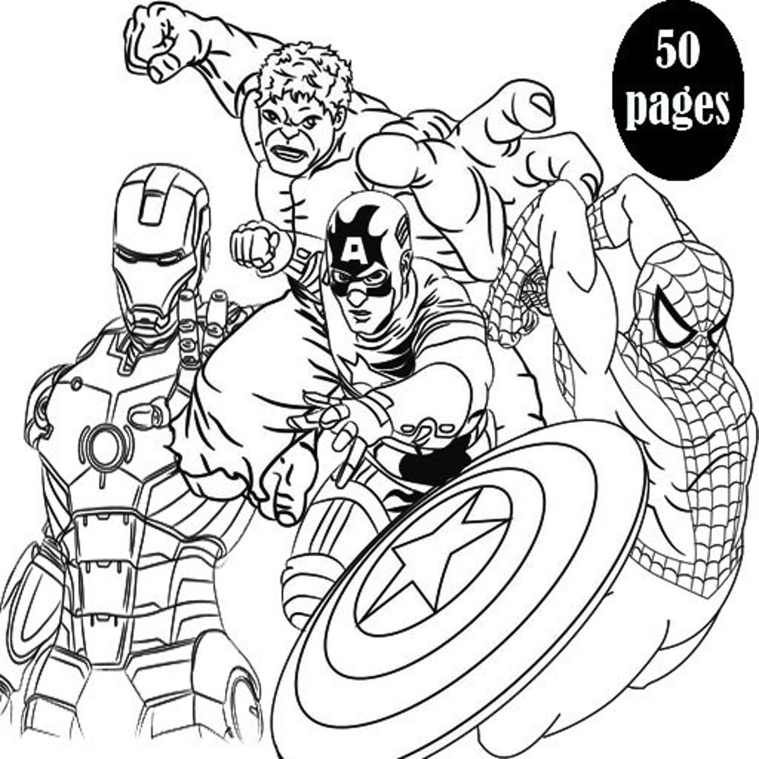 Best gift super hero coloring pages pages pdf coloring pages for kids