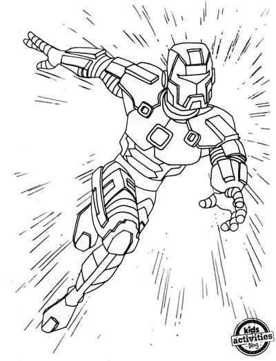 Super hero coloring pages