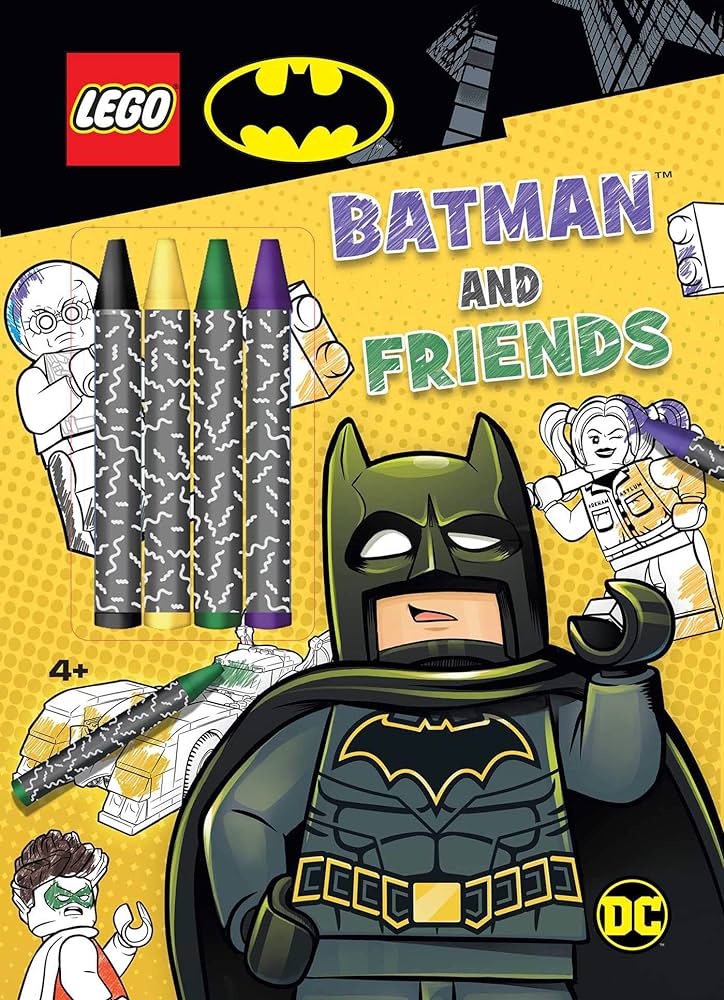 Lego batman batman and friends coloring activity with crayons ameet publishing books