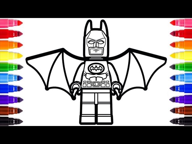 Coloring fun with batan lego superhero coloring pages