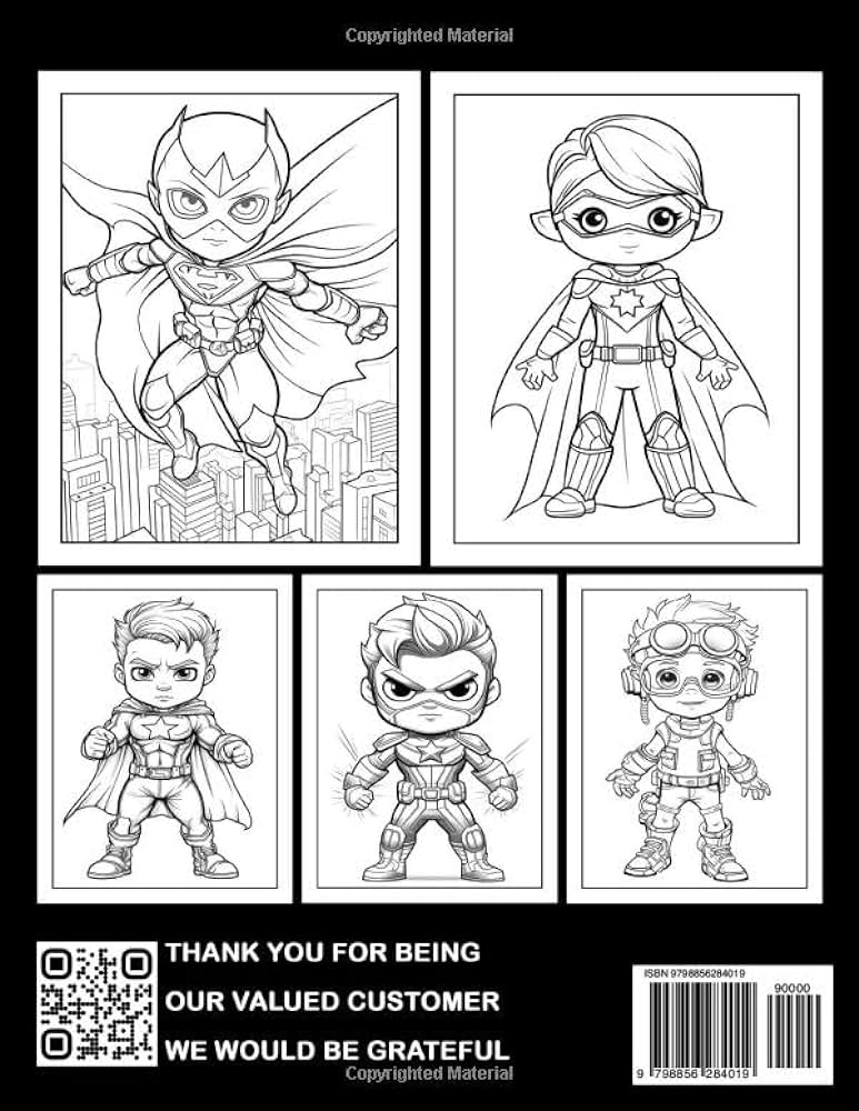 Chibi superheroes coloring book join the superhero squad and save the day with chibi heroes and villains washington ayesha books