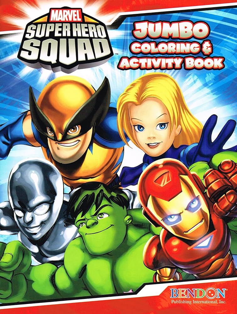 Marvel super hero squad coloring activity book cover image varies toys