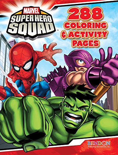 Super hero squad loring activity pages book