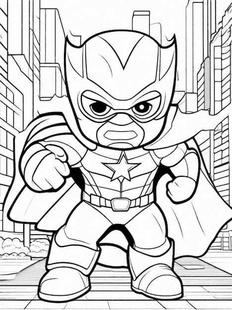 Page super hero coloring pages printable images