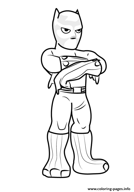 Black panther from the super hero squad coloring page printable