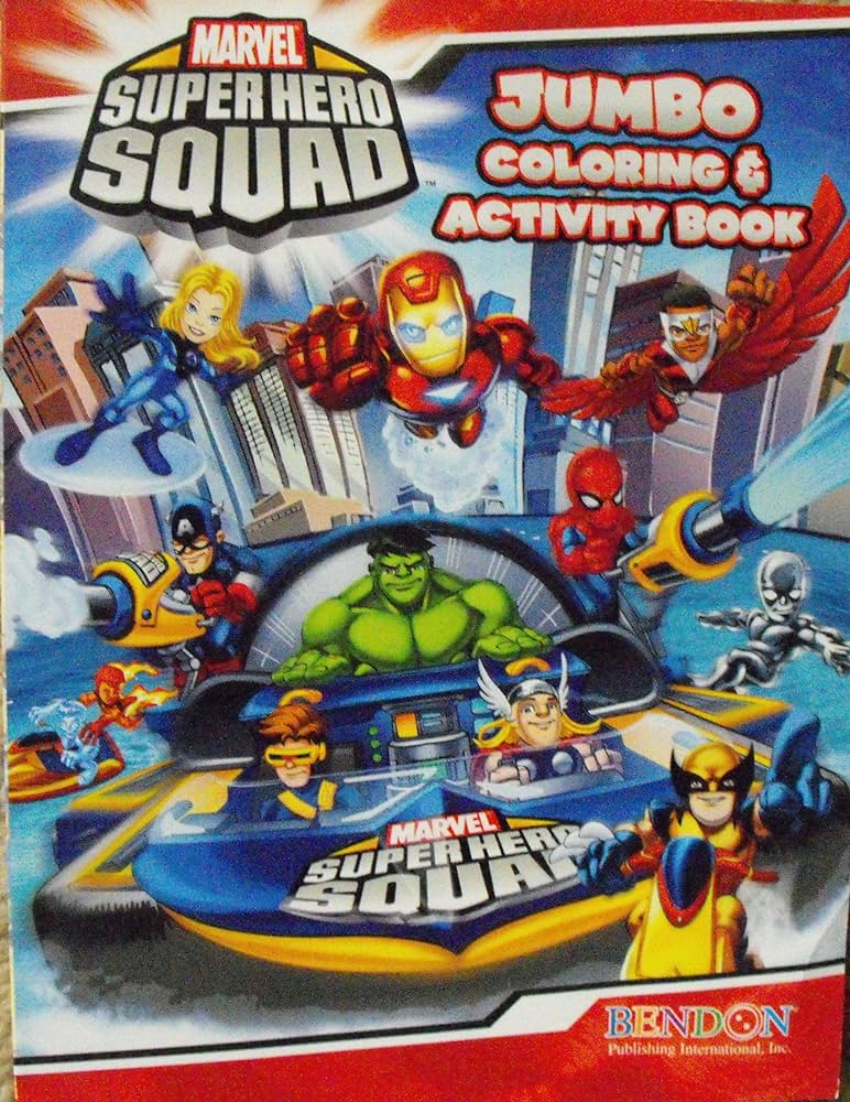 Marvel super hero squad page coloring activity book