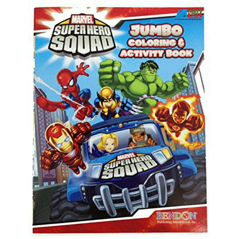 Marvel super hero squad jumbo pg coloring and activity book