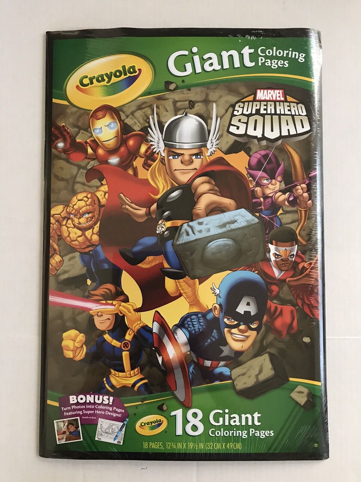 Crayola marvel super hero squad page giant coloring book