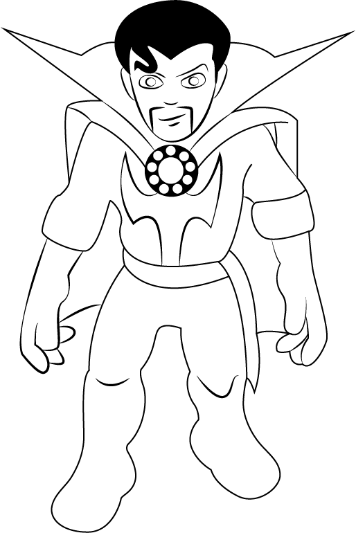 Doctor strange coloring pages printable for free download