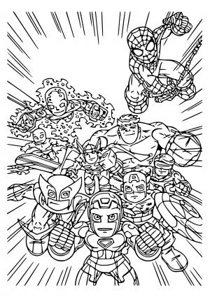 Free printable marvel coloring pages for adults and kids