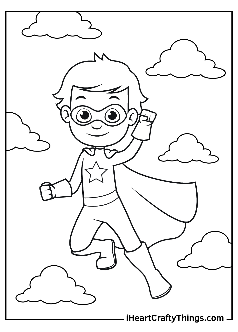 Superhero coloring pages free printables