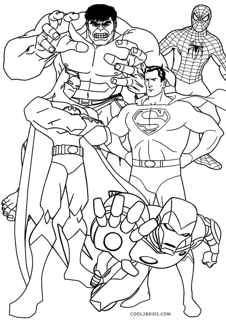Ic book coloring pages coolbkids superman coloring pages superhero coloring avengers coloring pages