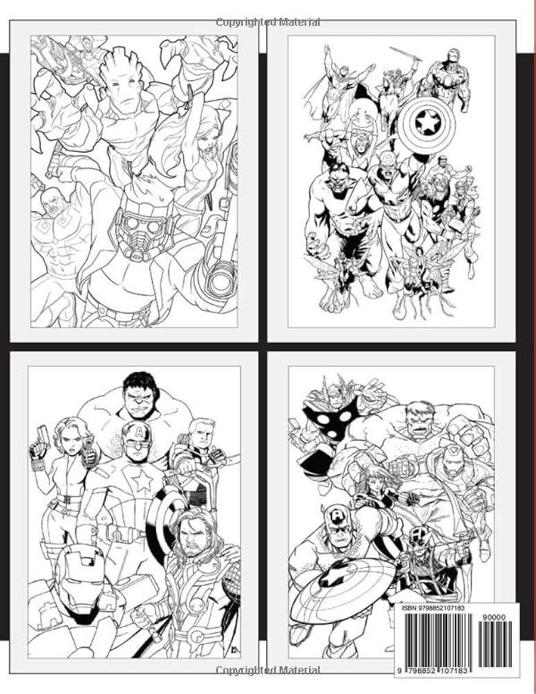 Superhero coloring book jumbo with beautiful designs for kids and all fans color relax a colouring book for kids age