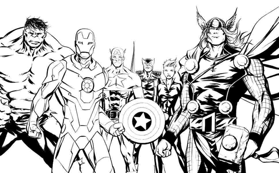 Coloring pages coloring marvel super heroes