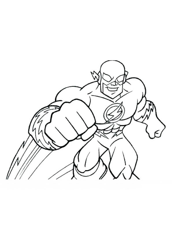 Coloring pages super hero printable coloring page