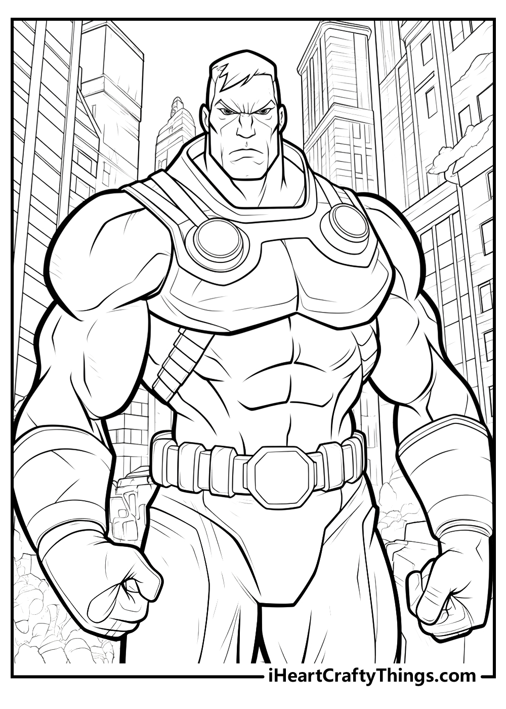 Superhero coloring pages free printables