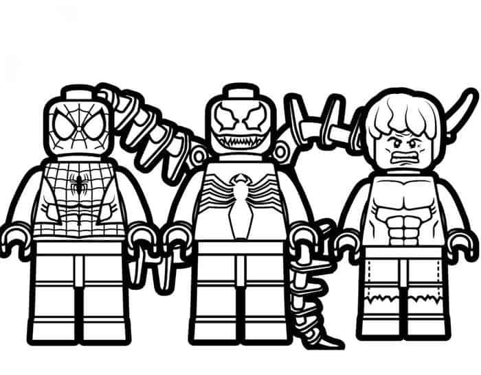 Lego venom coloring pages