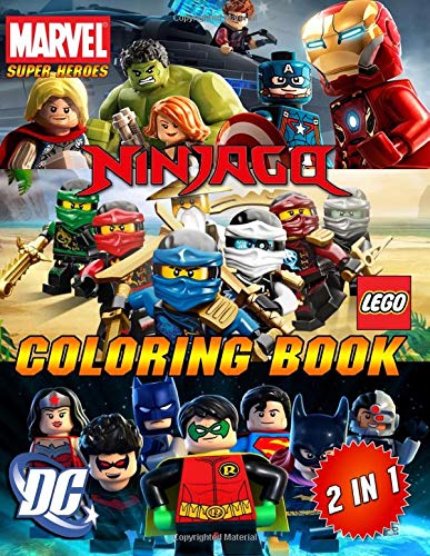 Lego in coloring book dc marvel super heroes ninjago great coloring book for boys girls toddlers preschoolers kids by peter hart