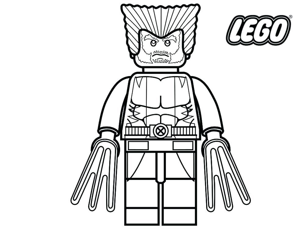 Lego superhero coloring pages