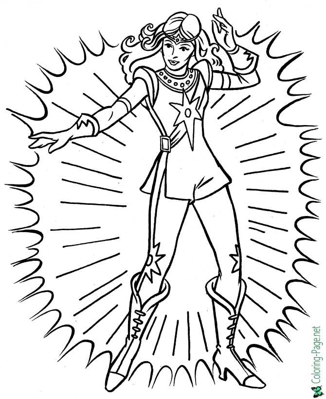 Super heroes coloring pages