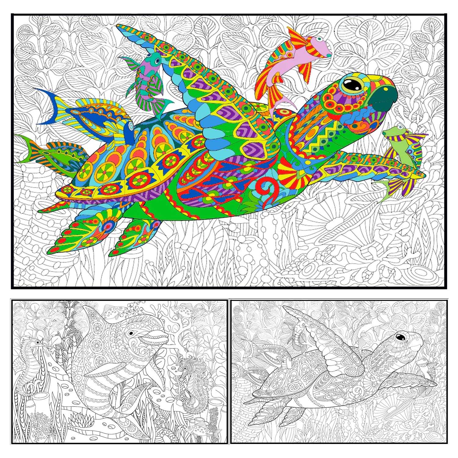 Set of giant coloring posters