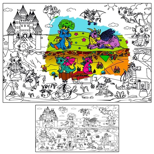 Large coloring poster