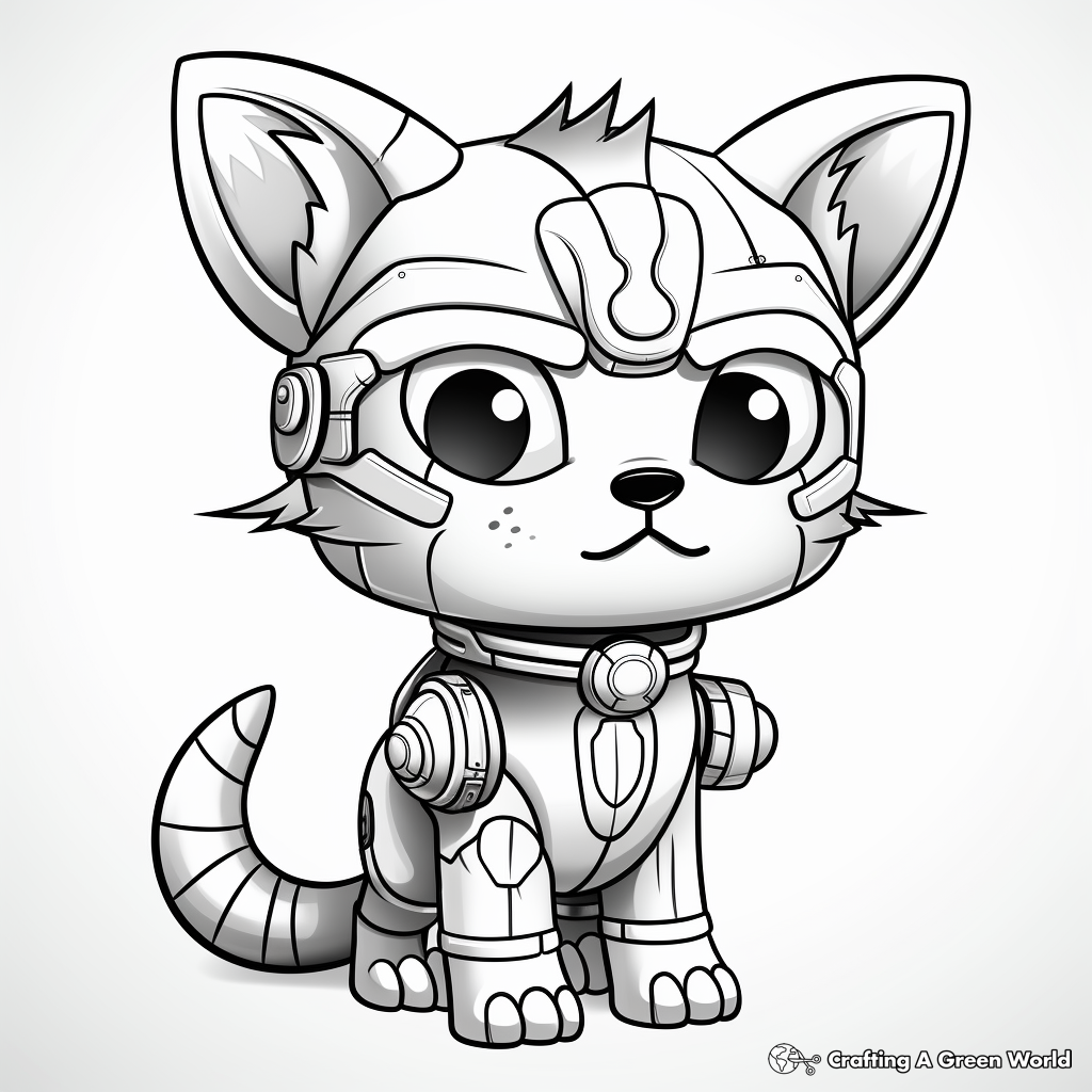 Super kitties coloring pages