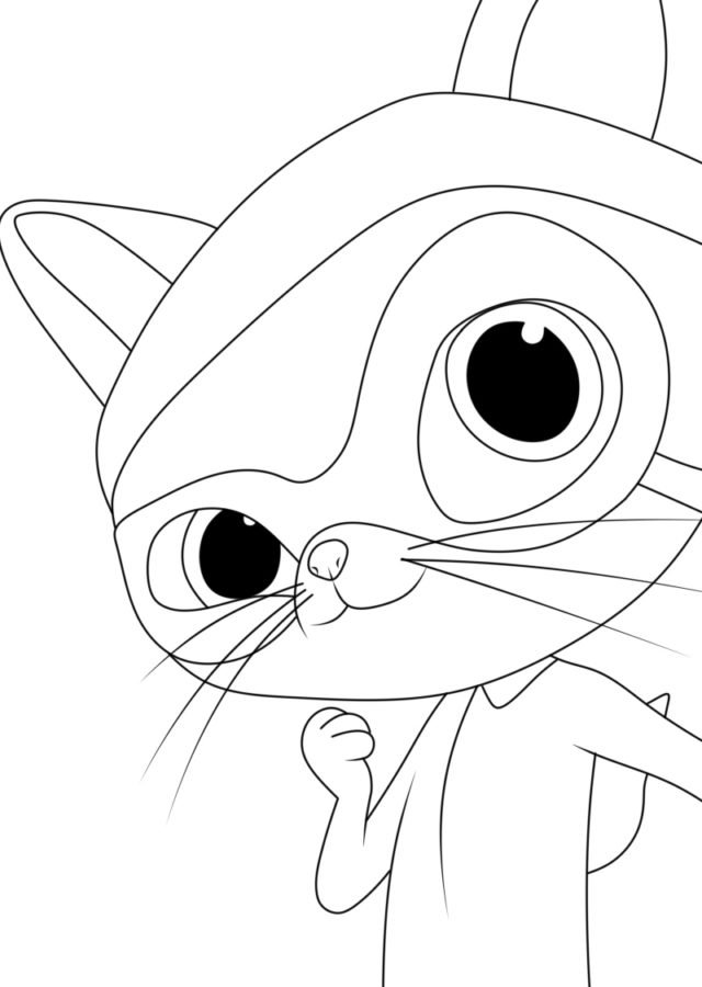 Superkitties coloring pages