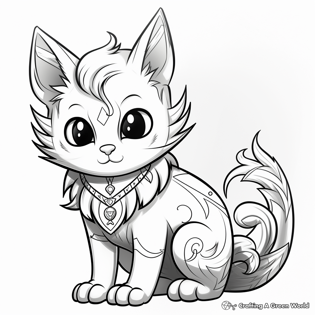 Super kitties coloring pages