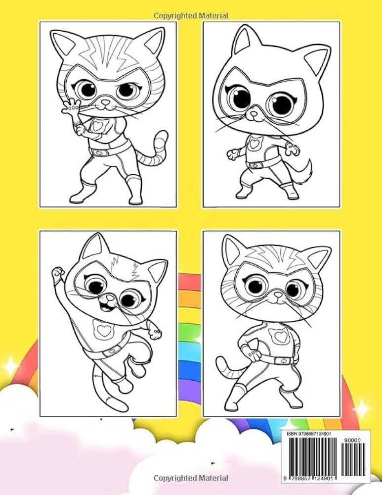 Superkitties coloring book new designs for all ages great gifts for kids boys girls ages