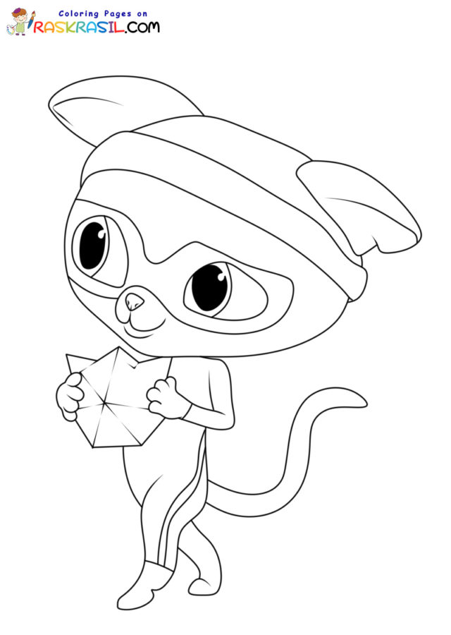 Superkitties coloring pages