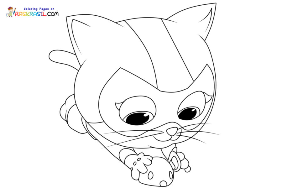 Superkitties coloring pages