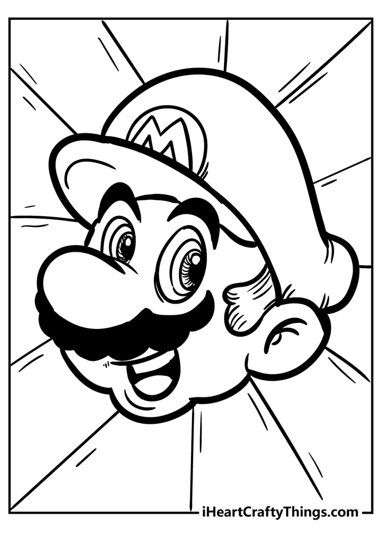 Super mario bros coloring pages free printables