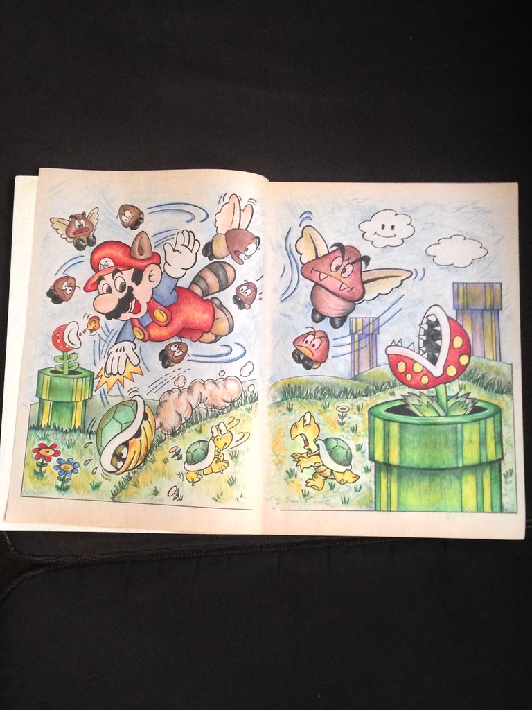 Vintage coloring book art super mario bros vintage colâ