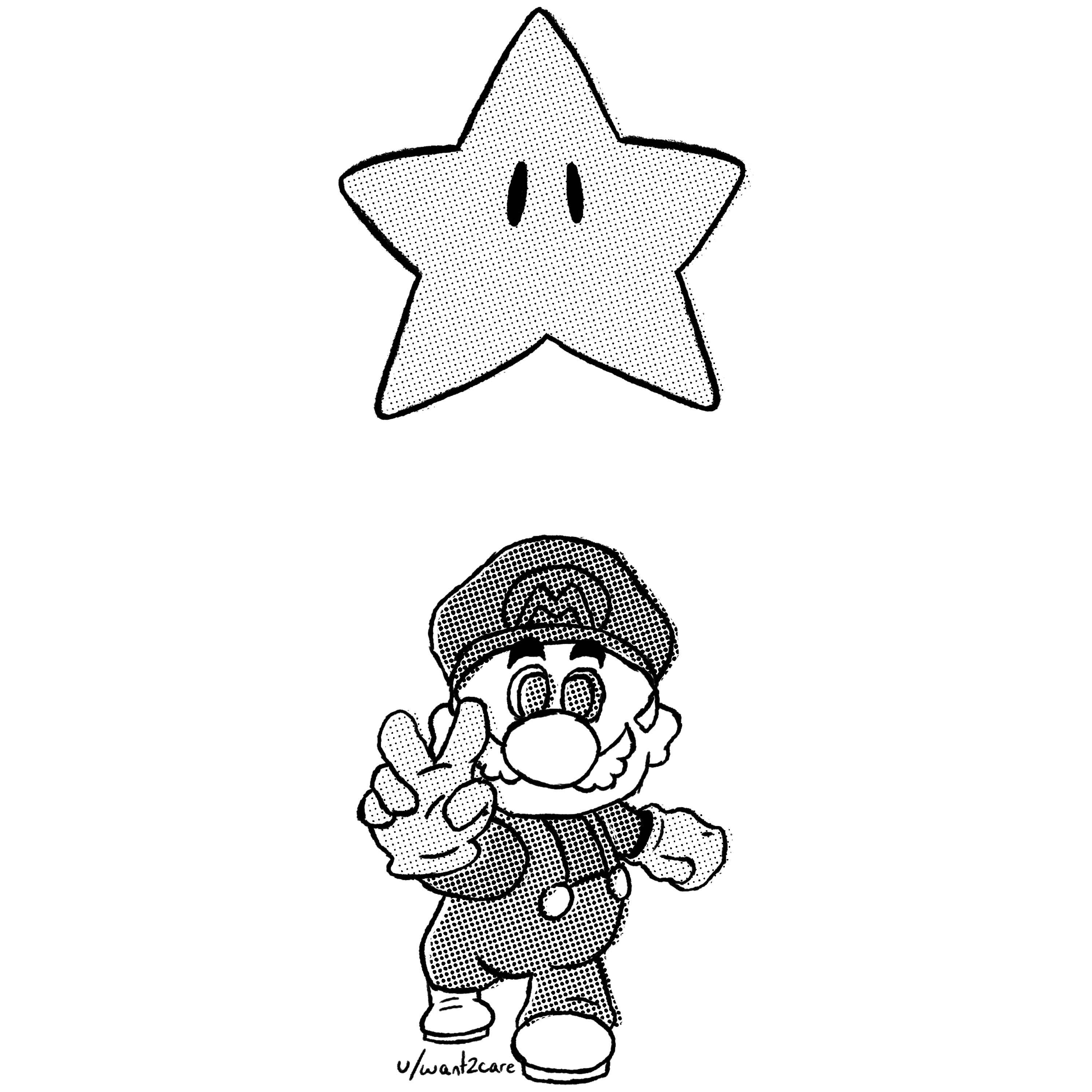 Mario digital sketch âð rmario