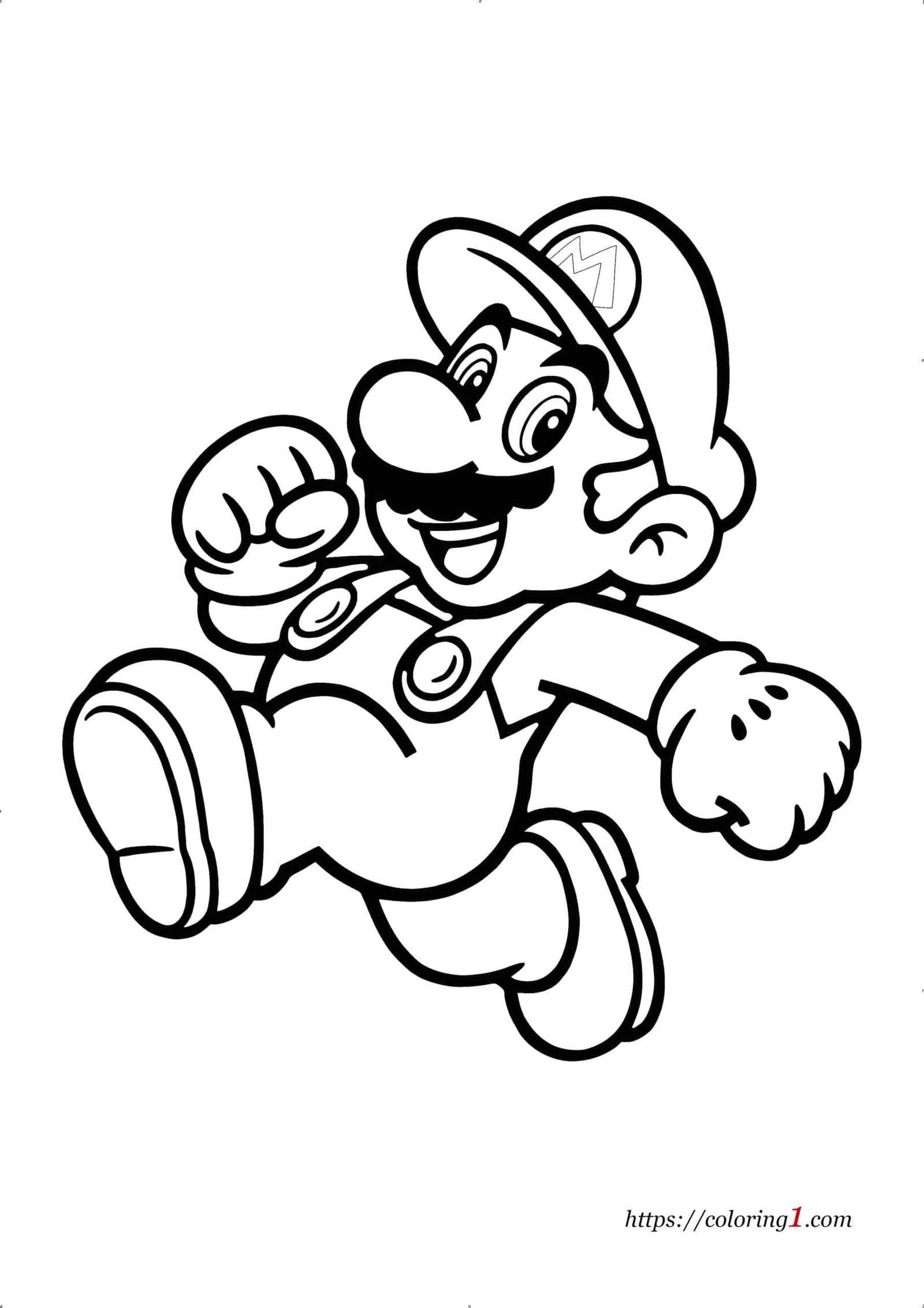 Super mario coloring pages