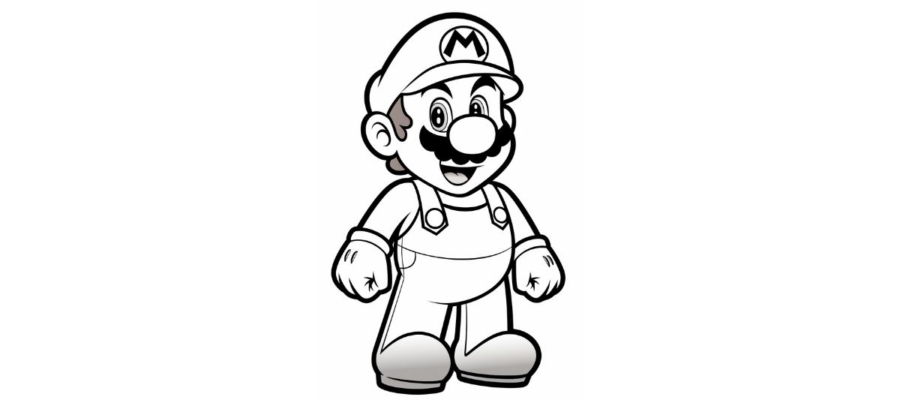 Mario os coloring pages