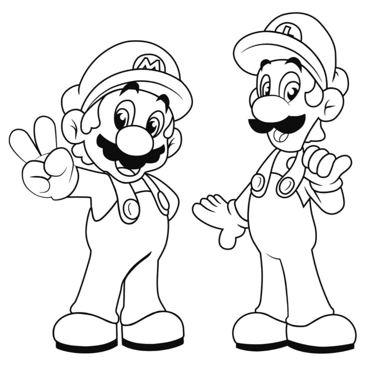 Free mario coloring pages